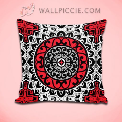 Southwestern Sun Mandala Decorative Throw Pillow Cover