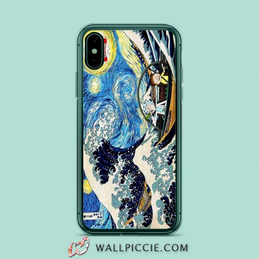Starry Night Rick Morty iPhone Xr Case