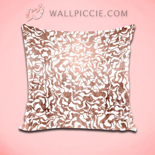 Stylish Rose Gold Geometric Modern Decorative Pillow Cover