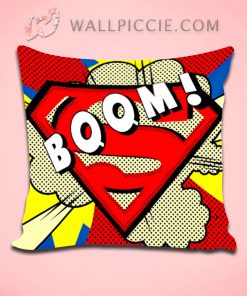 Superman Boom Pop Art Decorative Pillow Cover