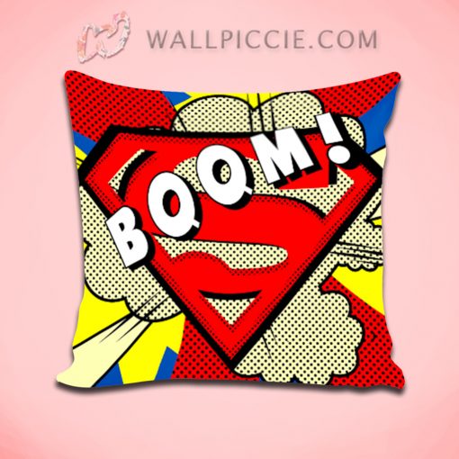 Superman Boom Pop Art Decorative Pillow Cover