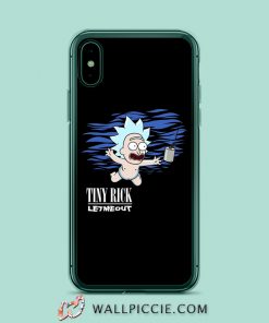 Tiny Rick Morty Nirvana Parody iPhone Xr Case