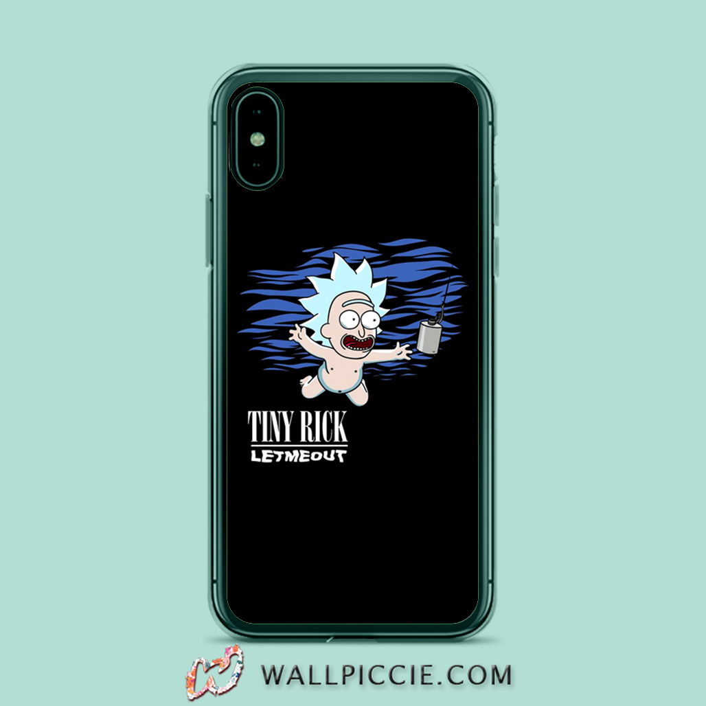 Tiny Rick Morty Nirvana Parody IPhone Xr Case - Custom Phone Cases
