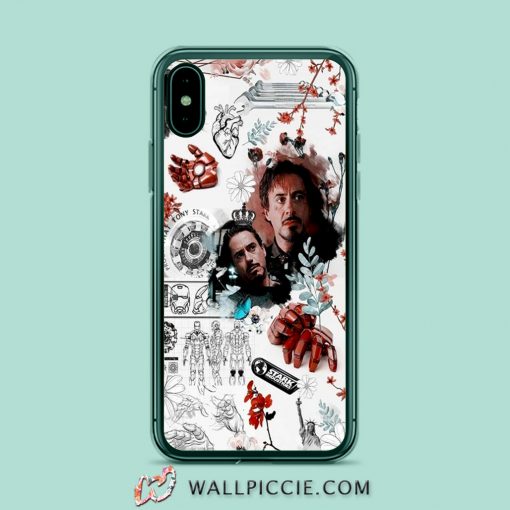 Tony Stark Iron Man Collage iPhone Xr Case