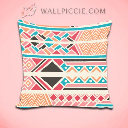Tribal Ethnic Colorful Bohemian Decorative Throw Pillow Cover