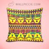Tribal Neon Aztec Pattern Decorative Throw Pillow Cover