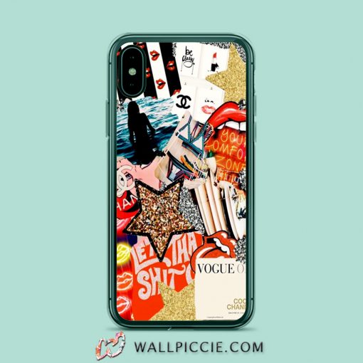 Vogue Style Collage iPhone Xr Case