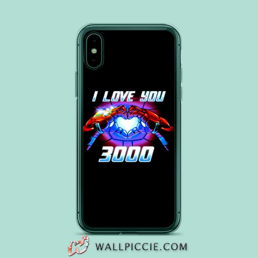 I Love You 3000 Tony Stark Quote iPhone Xr Case