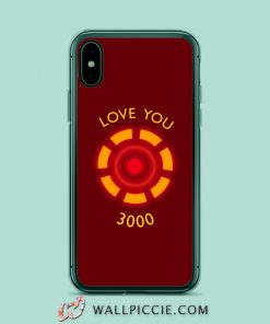 Tony Stark Quote Love You 3000 iPhone Xr Case