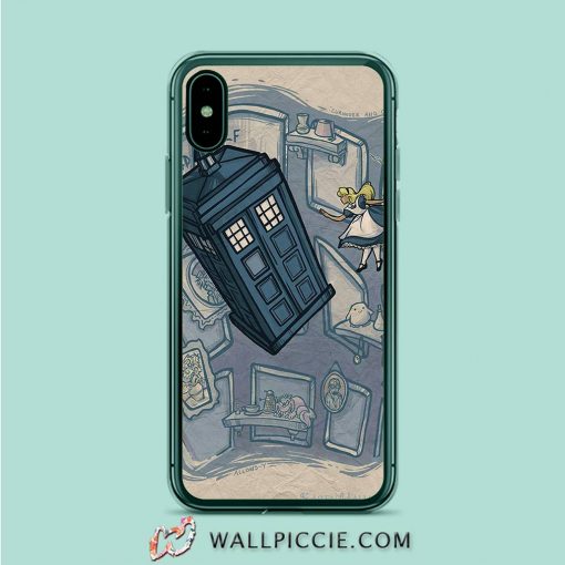 Alice Wonderland Tardis Dr Who iPhone XR Case