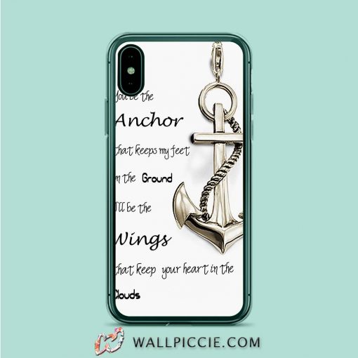 Anchor Quote White iPhone XR Case