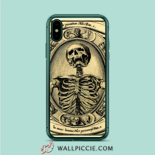 Death Skeleton Side Head iPhone XR Case