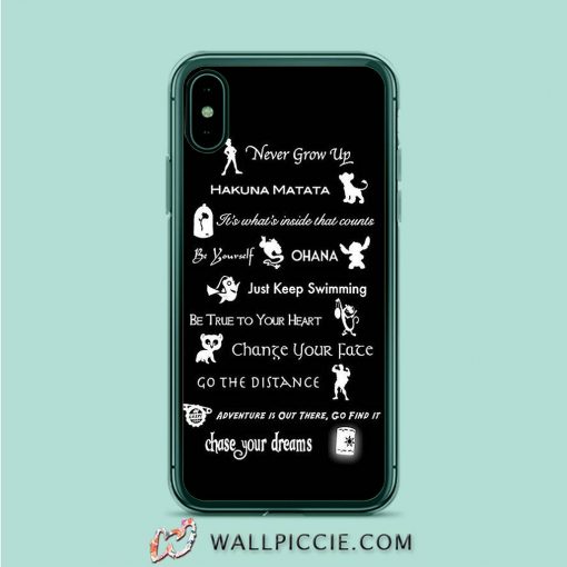 Disney Lessons Learned Mash Up iPhone XR Case