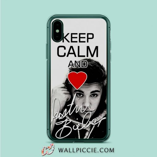 Keep Calm And Love Justin Bieber iPhone XR Case
