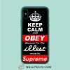 Keep Calm And Obey Supreme iPhone XR Case