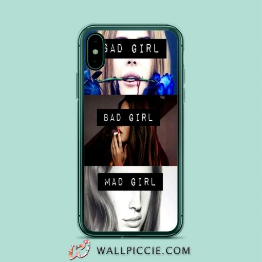 Lana Del Rey Sad Bad And Mad Girl iPhone Xr Case