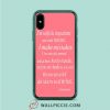 Marilyn Monroe Quotes iPhone XR Case
