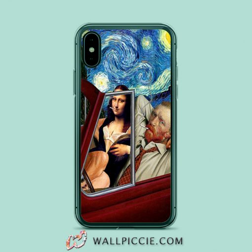 Mona and Van Gogh Funny Meme iPhone Xr Case