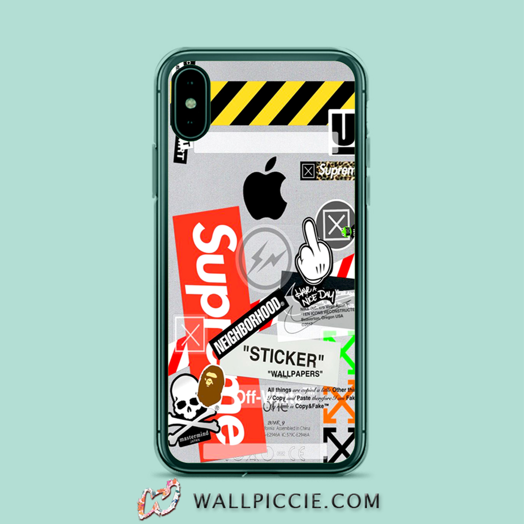 Off White Supreme Collabs IPhone Xr Case - Custom Phone Cases