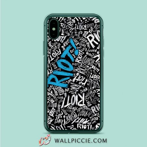 Paramore Riot Quote Blue Romantic iPhone XR Case