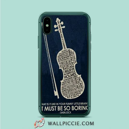 Sherlock Violin iPhone XR Case