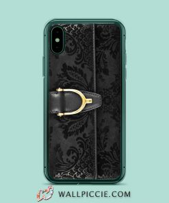 Wallet Black Pattern iPhone XR Case