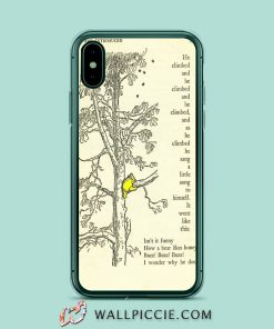 Winnie The Pooh Book And Tree iPhone XR Case