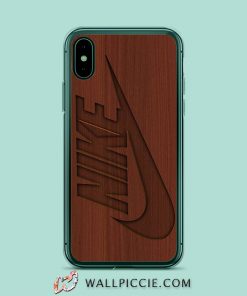 Wood Nike Logo iPhone XR Case