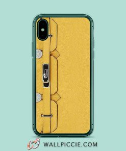 Yellow Hermes Bag iPhone XR Case