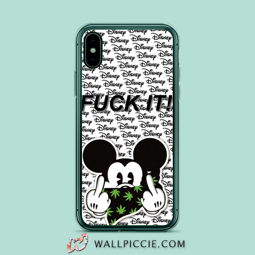 Disney Mickey Mouse Fck It iPhone XR Case - Custom Phone Cases