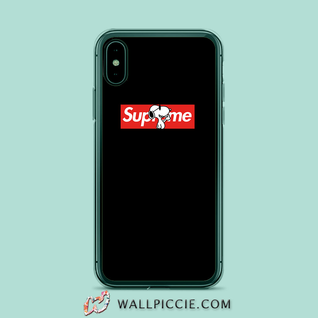 Joe Cool Snoopy Red Box Supreme Iphone Xr Case Custom Phone Cases