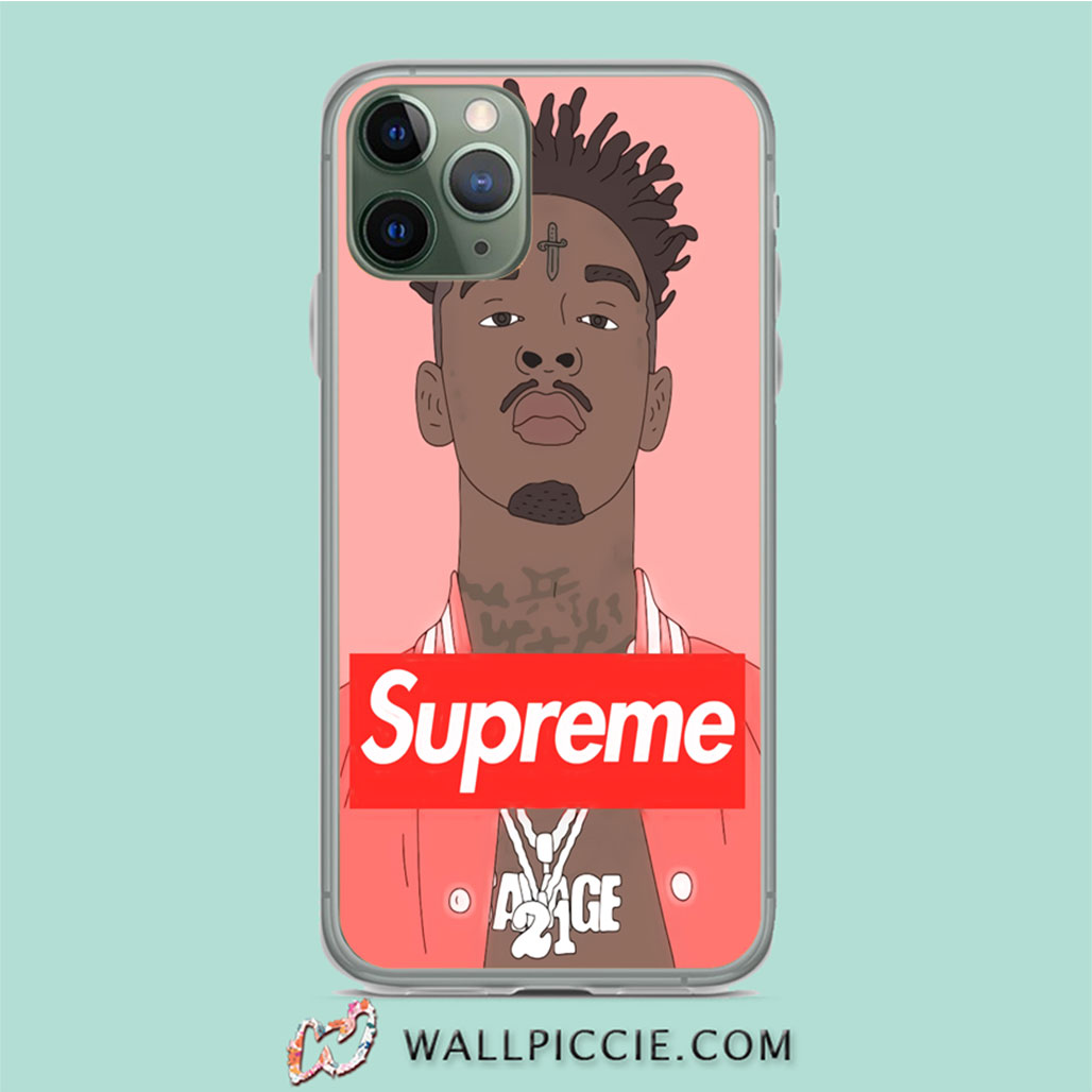 Lil Savage 21 Supreme Iphone 11 Case Custom Phone Cases