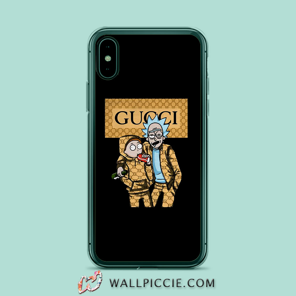 Rick And Morty Wearing Gucci Iphone Xr Case Custom Phone Cases