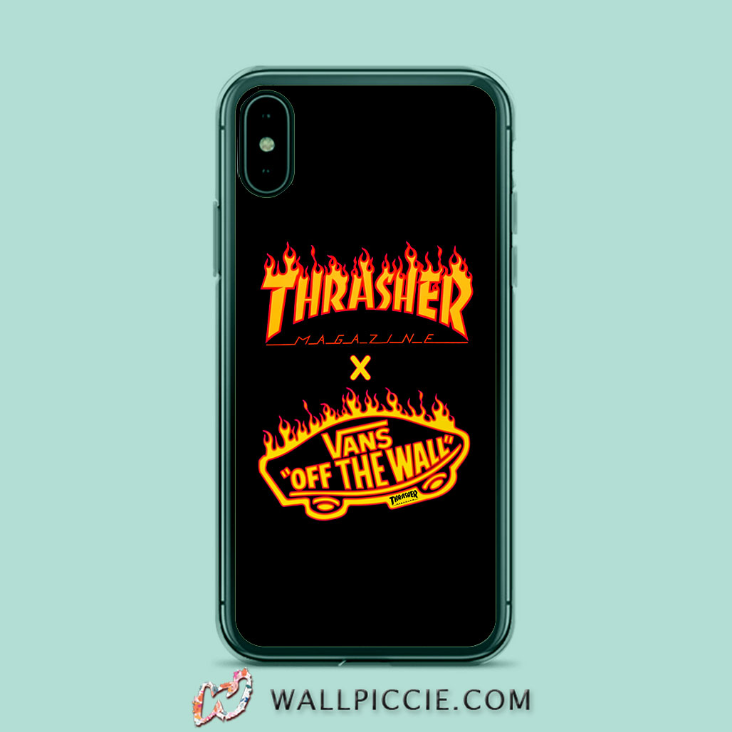 Thrasher x Vans Flame Collaboration iPhone XR Case - Custom Phone Cases