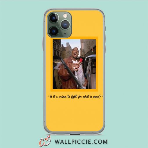 Tupac Shakur Yellow Aesthetic iPhone 11 Case