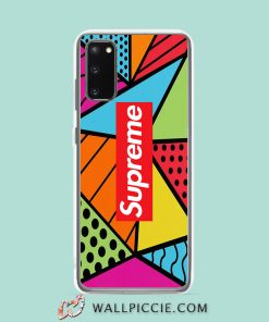 Cool 90s Supreme Pattern Samsung Galaxy S20 Case
