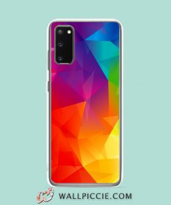 Cool Abstract Geometric Rainbow Samsung Galaxy S20 Case