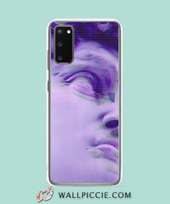 Cool Aesthetic Purple Angel Samsung Galaxy S20 Case