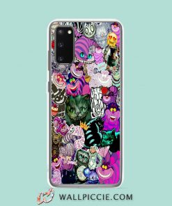 Cool Alice In Wonderland Cat Collage Samsung Galaxy S20 Case